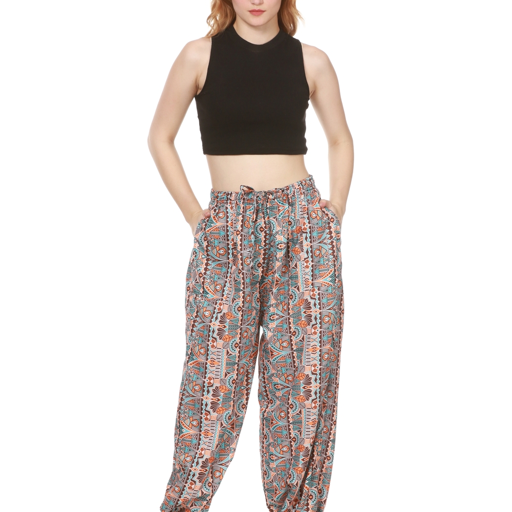 Bohemian Print Women's Pants